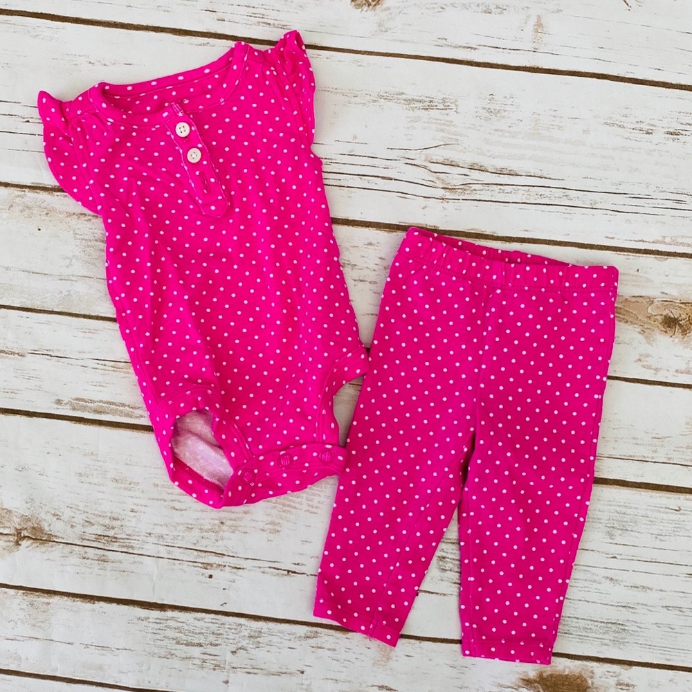 Newborn polka dots outfit